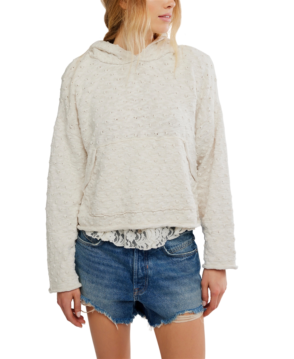 Free People Lake Side Hoodie Marshmallow - Sizes Medium & Large