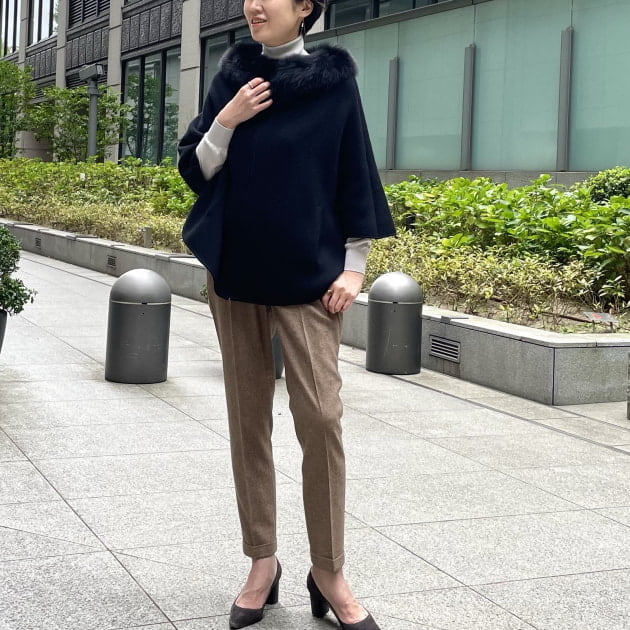 ダブルポイントでファーポンチョ 