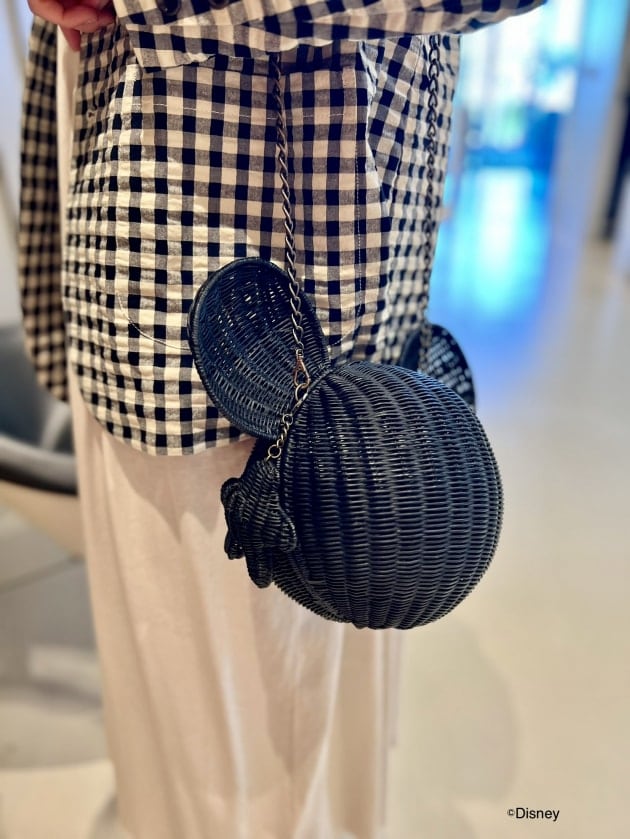 希少✨【ビームスボーイ】ディズニーコラボ カゴバッグ 刺繍ミッキー