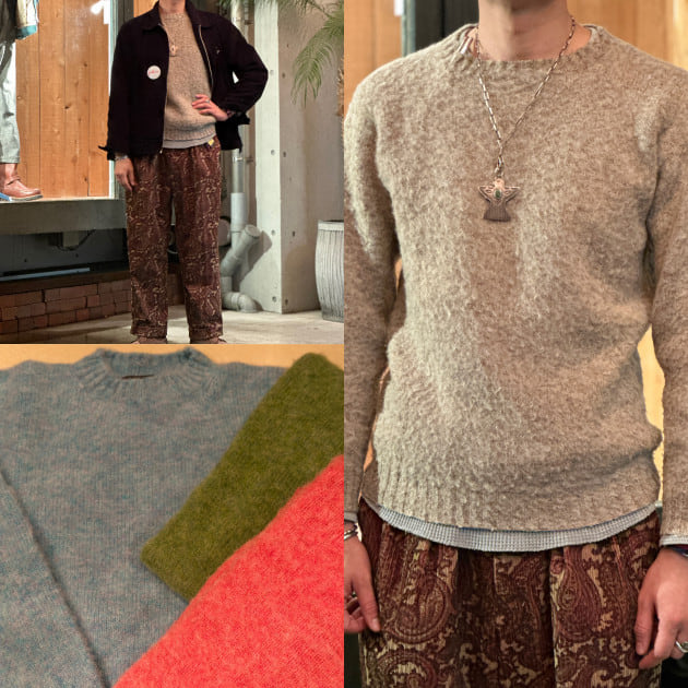 マチガイナイ シェットランド ニットの【サイズ感】と【おススメな色