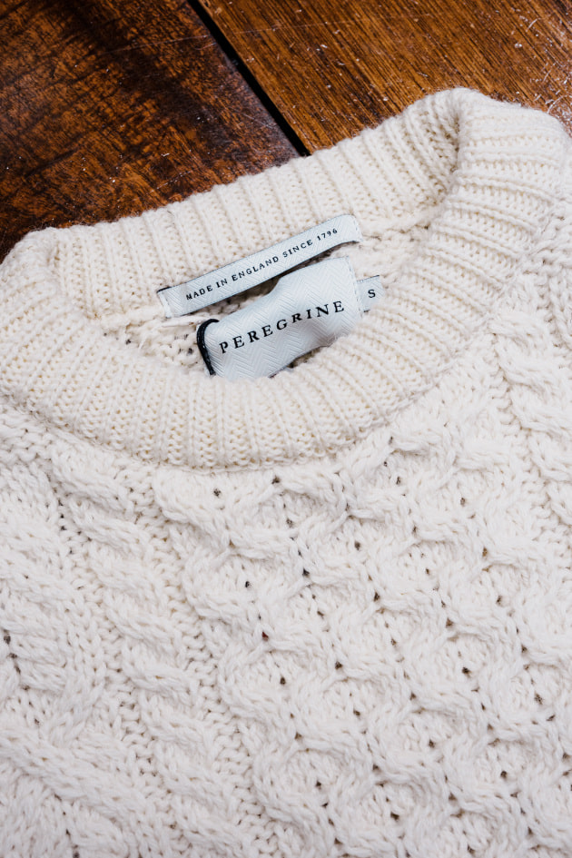 PEREGRINE（ペレグリン）＞英国製のアランケーブル ニット。定番が今年