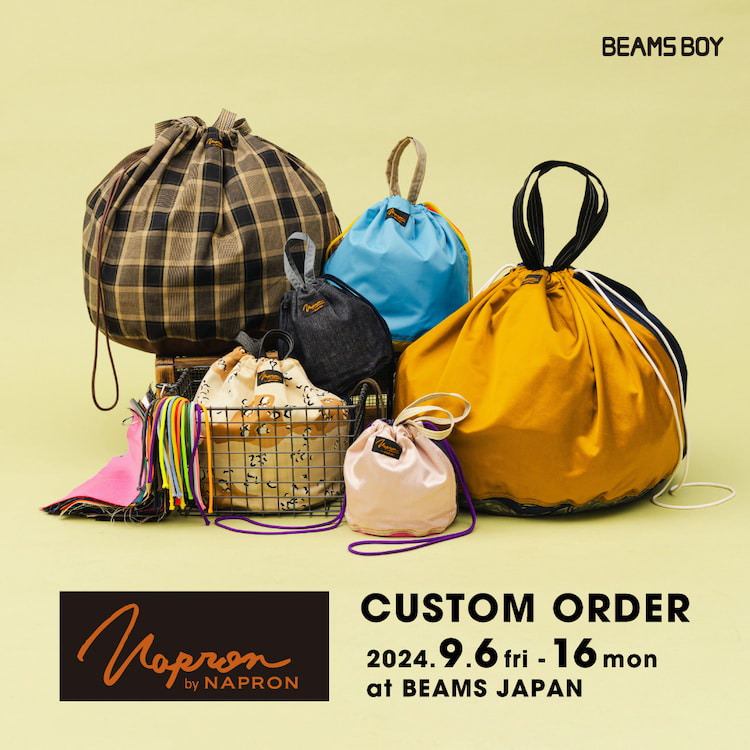 NAPRON〉のカスタムオーダー会を「ビームス ジャパン（新宿）」にて