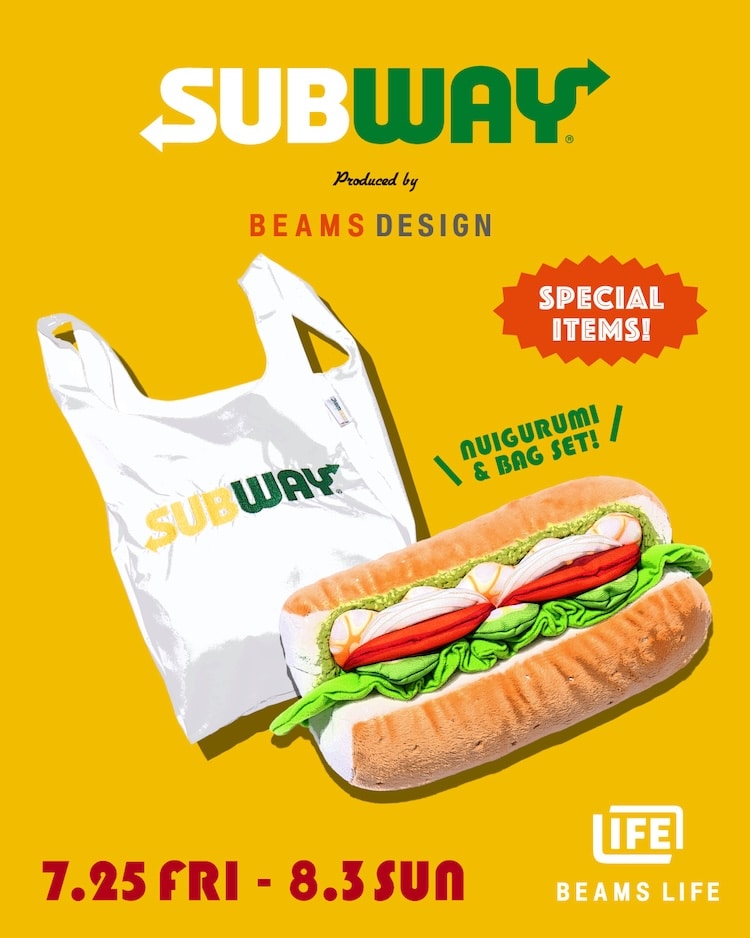 SUBWAY〉のブランド60周年を記念したポップアップショップを「ビームス