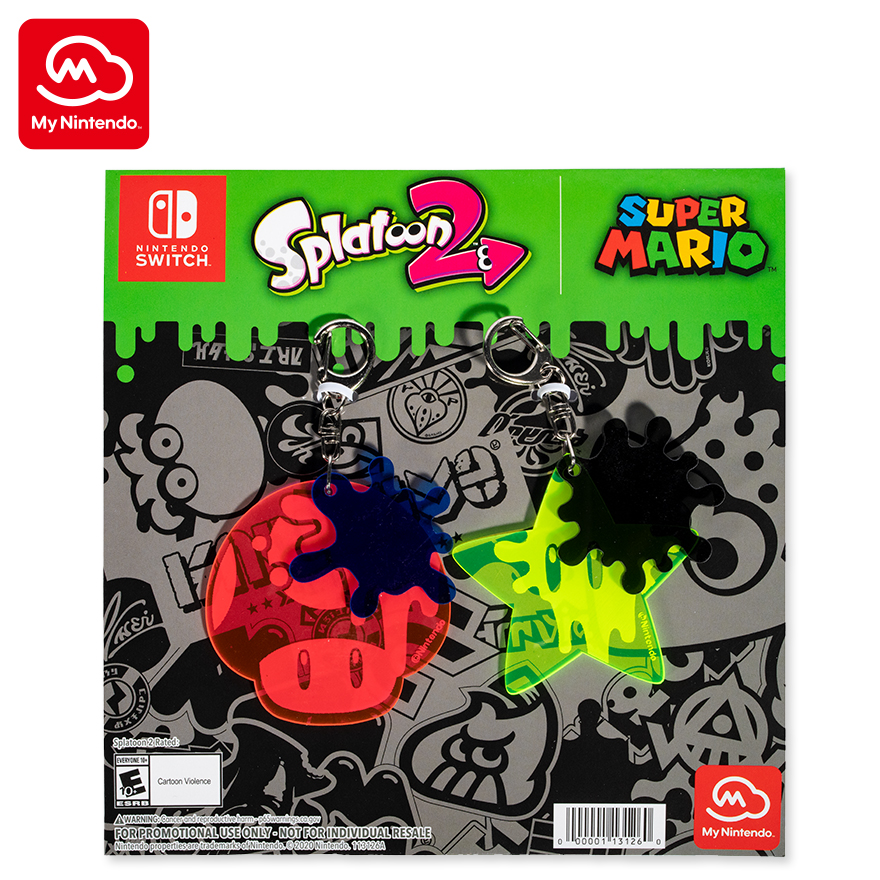 Power up with this new Super Mario Splatfest keychain set reward
