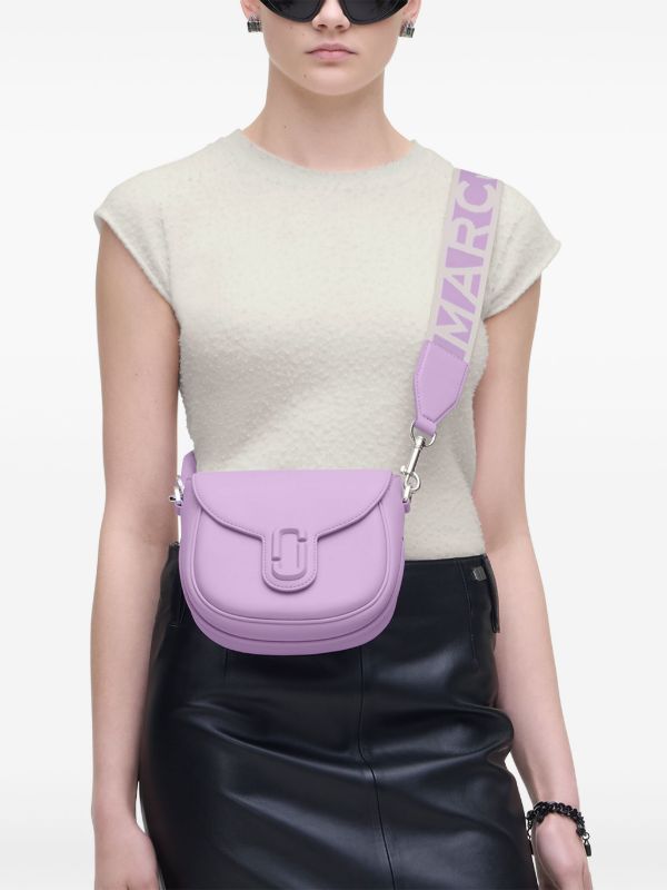Marc Jacobs The Covered J Marc Saddle Bag | Purple | FARFETCH