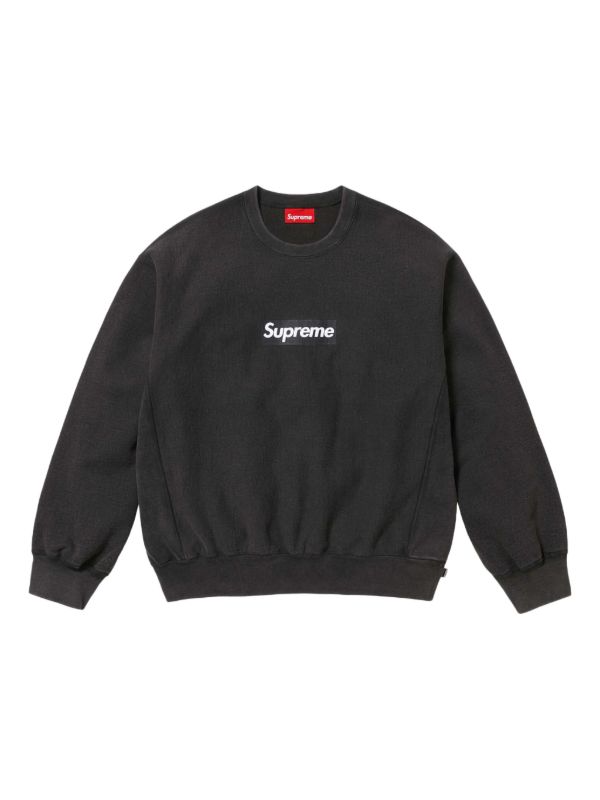 Supreme ウォッシュド ボックスロゴ スウェットシャツ | ブラック