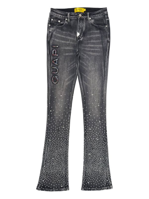 GUAPI crystal-embellished Jeans | Black | FARFETCH CA
