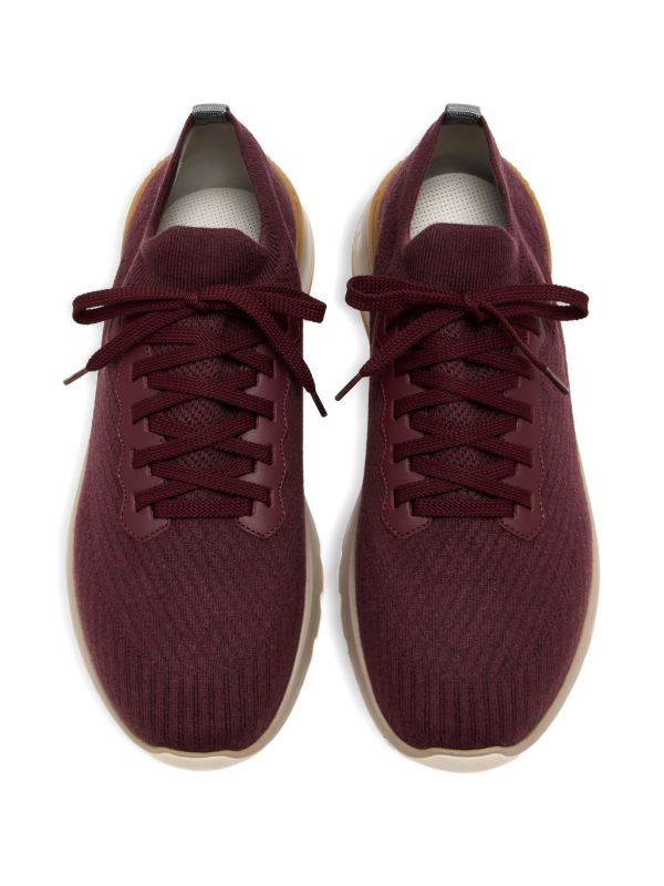 Brunello Cucinelli レースアップ スニーカー | レッド | FARFETCH JP