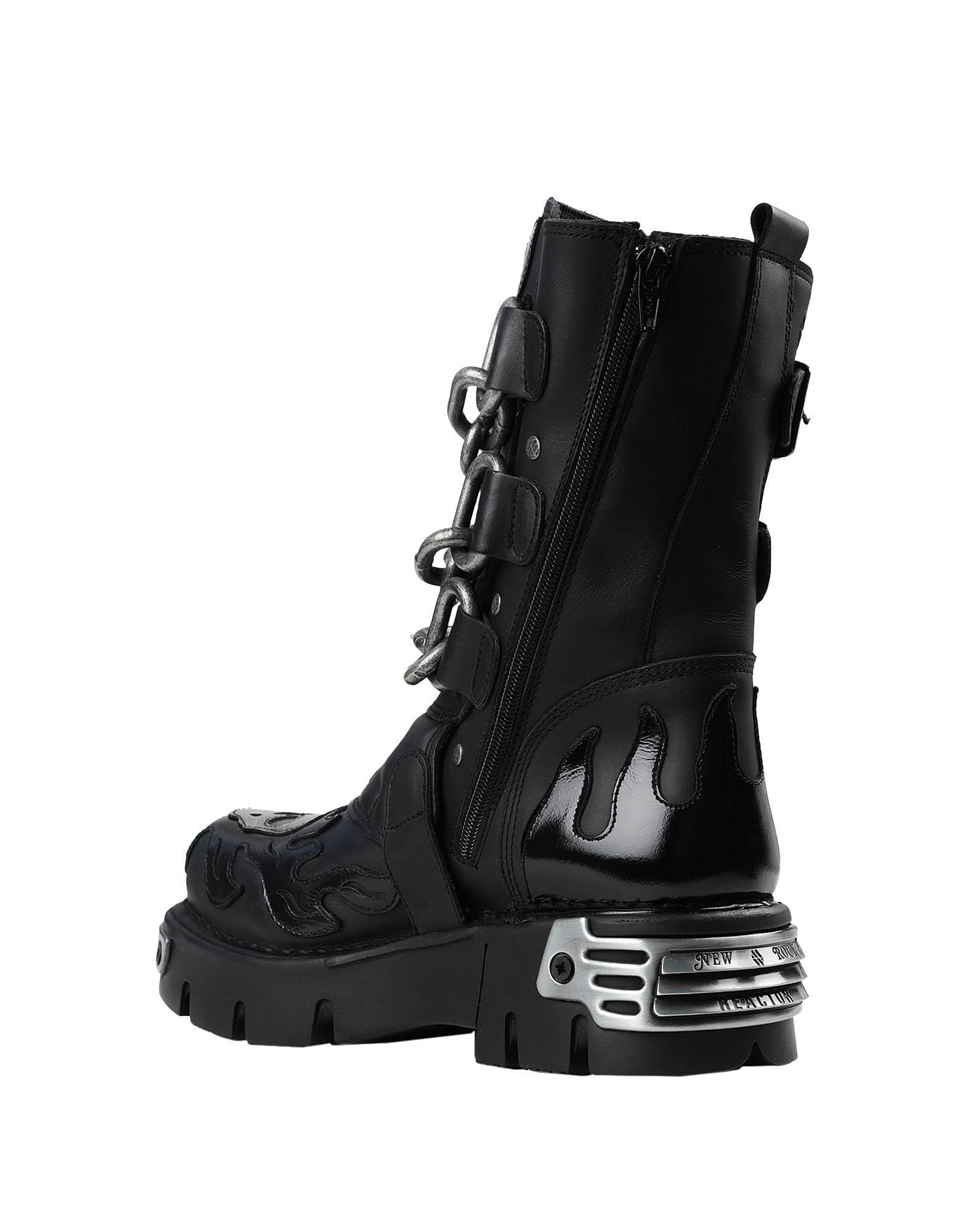 New Rock☆スタッズ付きショートブーツ ブラック【関税送料込