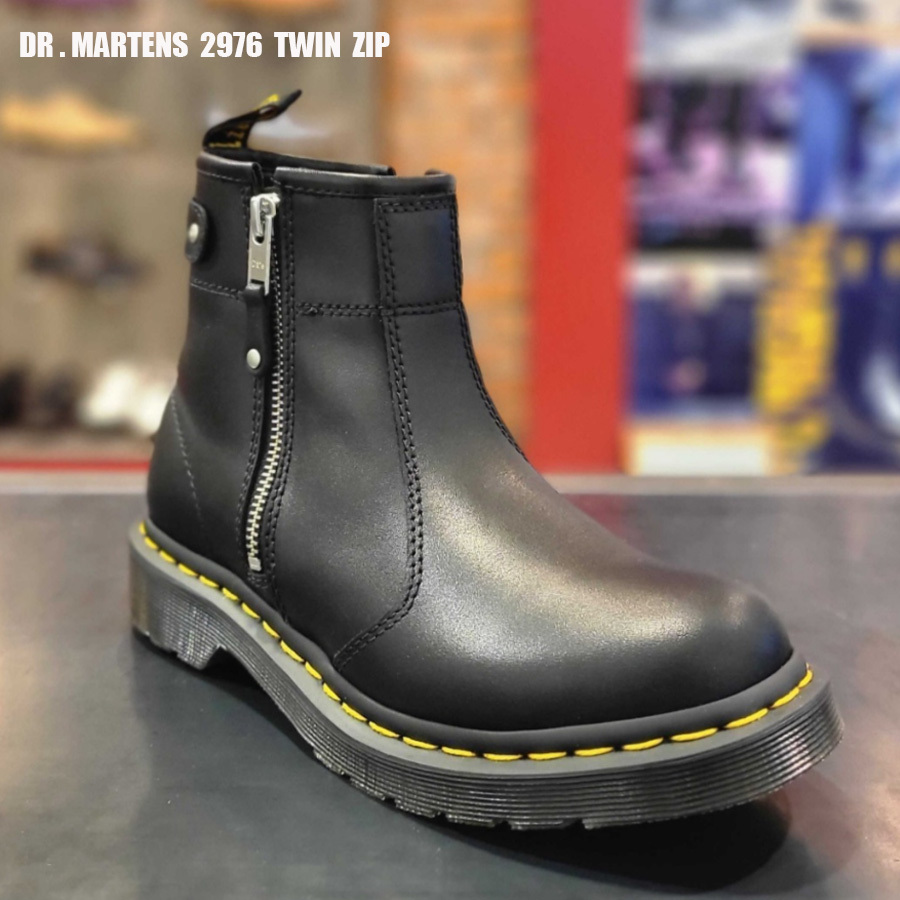 Dr Martens☆2976 TWIN ZIP☆CHELSEA BOOT☆BLACK WANAMA (Dr.Martens