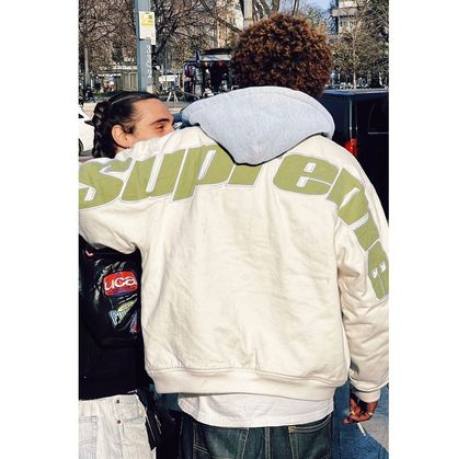 ホワイト（白）系 S Supreme(シュプリーム) スタジャン(メンズ