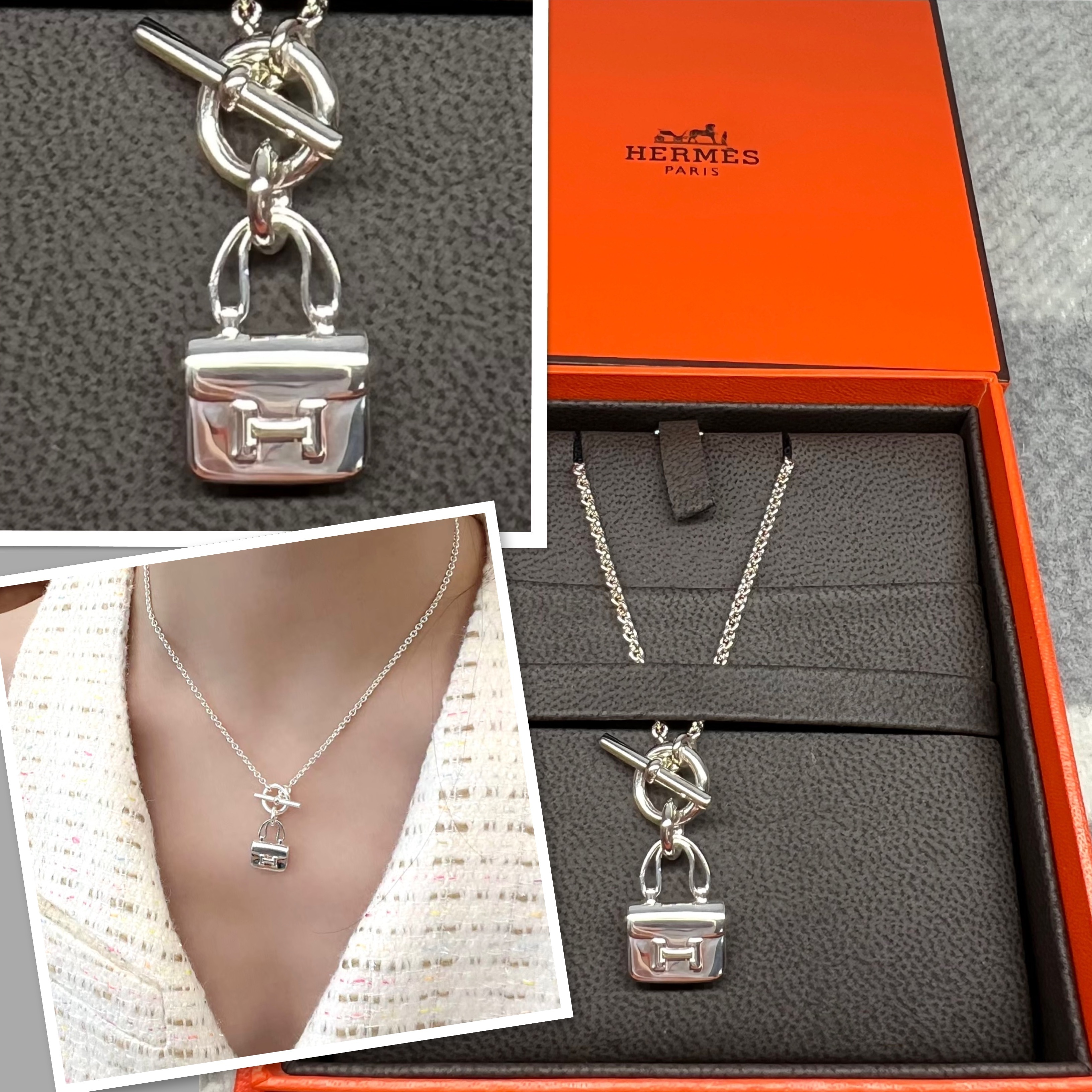 エルメス アミュレット コンスタンス AG925 シルバー ペンダント