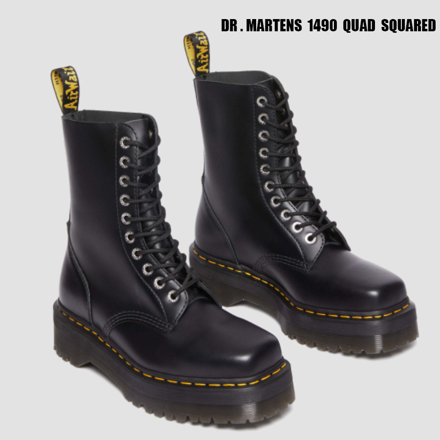 Dr Martens☆1490 QUAD SQUARED☆10ホール☆兼用☆スクエアトゥ (Dr