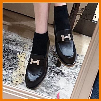 厚底 HERMES(エルメス) ローファー・オックスフォード(レディース