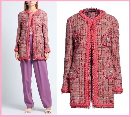 ピンク系 Dolce & Gabbana(ドルチェ&ガッバーナ) コート(レディース