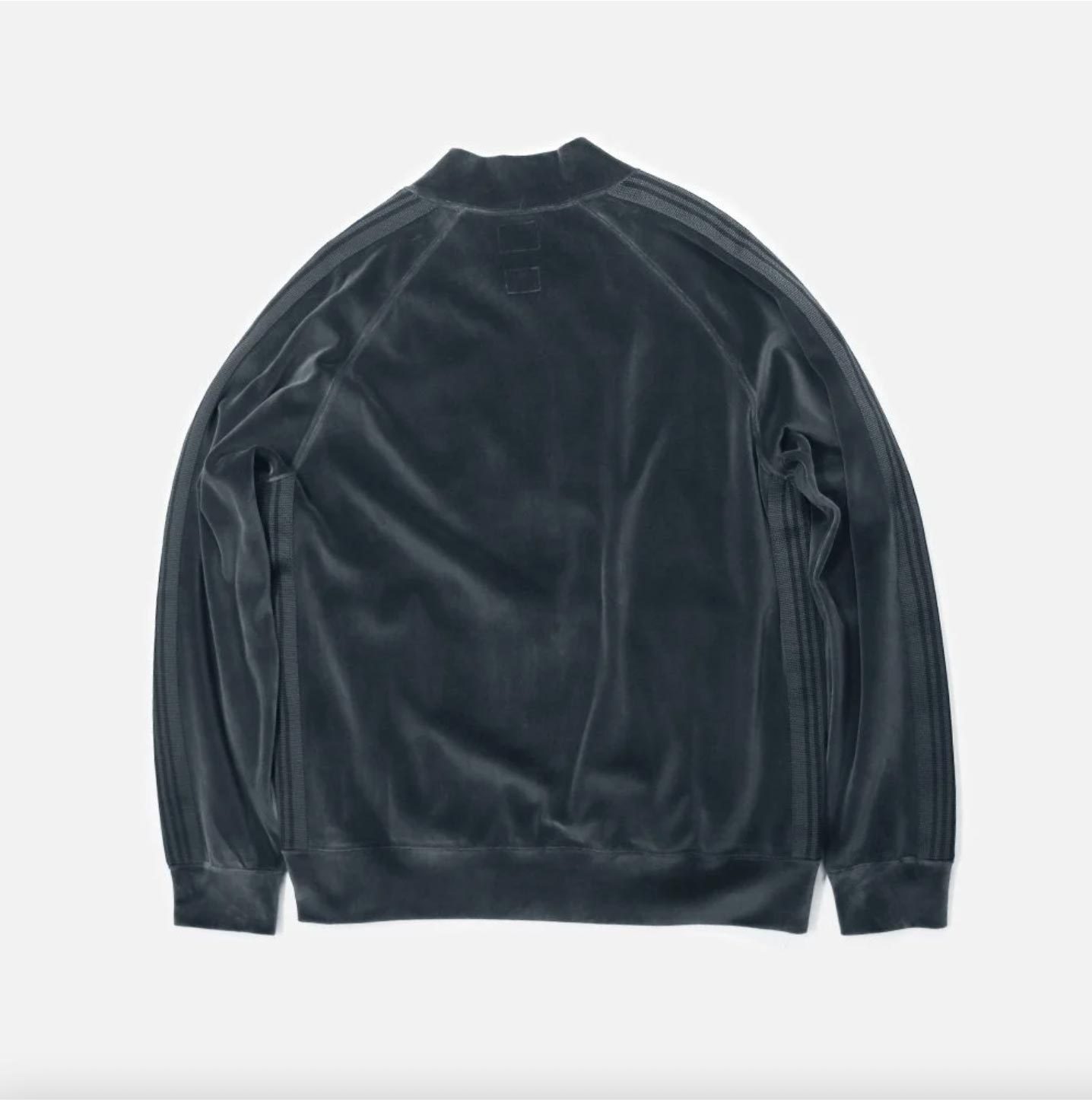 Needles】ベロア トラック ジャケット 青グレー 別注 すぐ届く