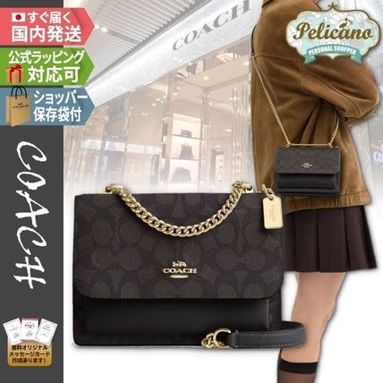 SALE☆チェーン【COACH】ミニクレア クロスボディ シグネチャー (Coach
