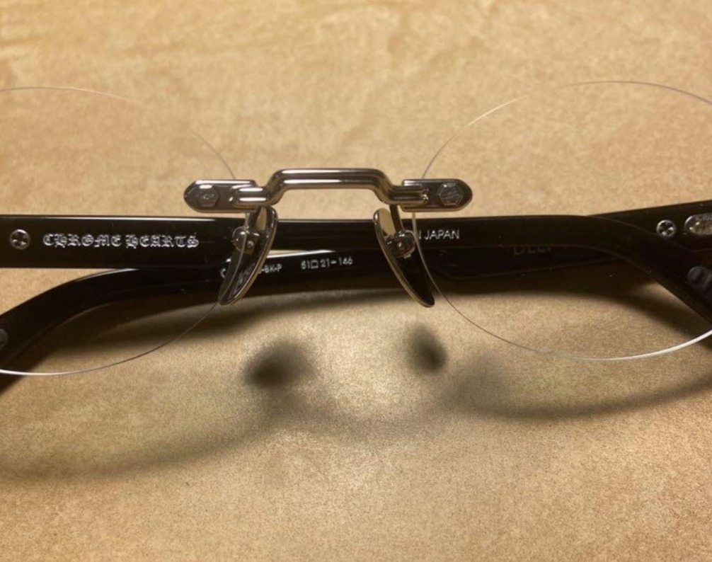 IVEレイ着用 クロムハーツ DEEPⅢ ディープ3 リムレス メガネ (CHROME
