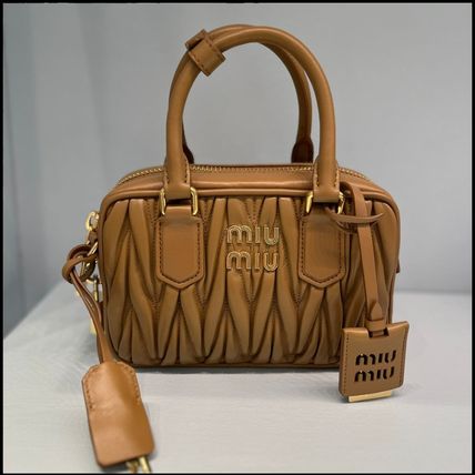 ブラウン（茶色）系 イギリス MiuMiu Arcadie(ミュウミュウ アルカディ