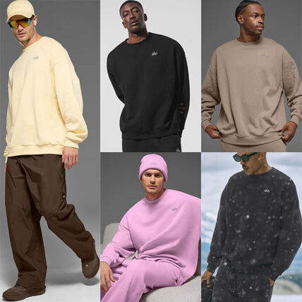 韓国 グレー（灰色）系 ALO Yoga(アロー) スウェット・トレーナー