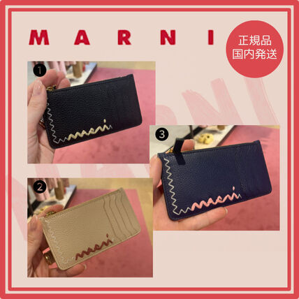 ネイビー（紺）系 MARNI(マルニ) カードケース・名刺入れ(レディース