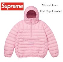 Supreme】Micro Down Half Zip Hooded Pullover Down Jacket (Supreme