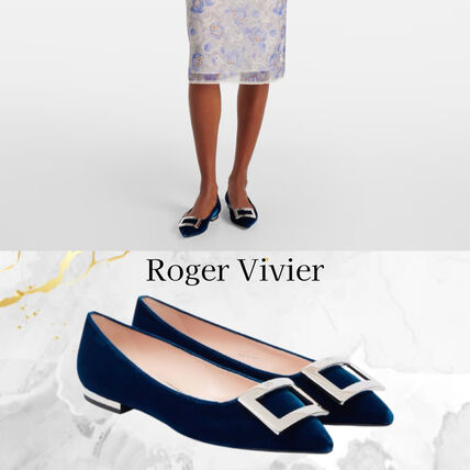 ブルー（青）系 Roger Vivier(ロジェ・ヴィヴィエ) フラットシューズ