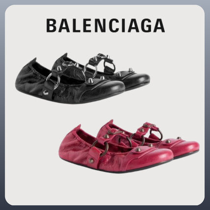 スタッズ BALENCIAGA(バレンシアガ) バレエシューズ(レディース