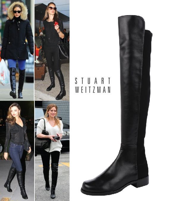 セレブ大人気】14/15新作Stuart Weitzman 50/50ニーハイブーツ (Stuart