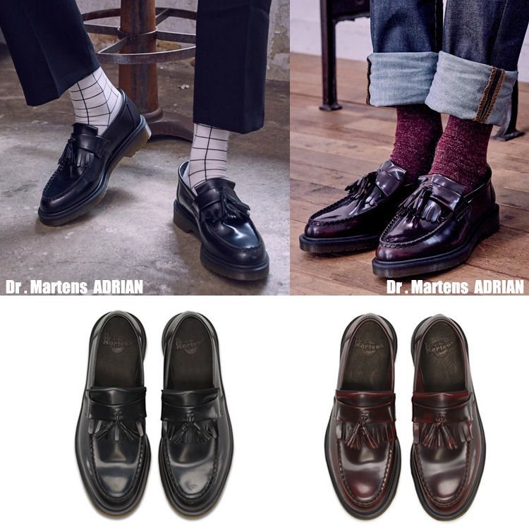 Dr Martens☆ADRIAN☆タッセル ローファー☆兼用☆2色 (Dr.Martens