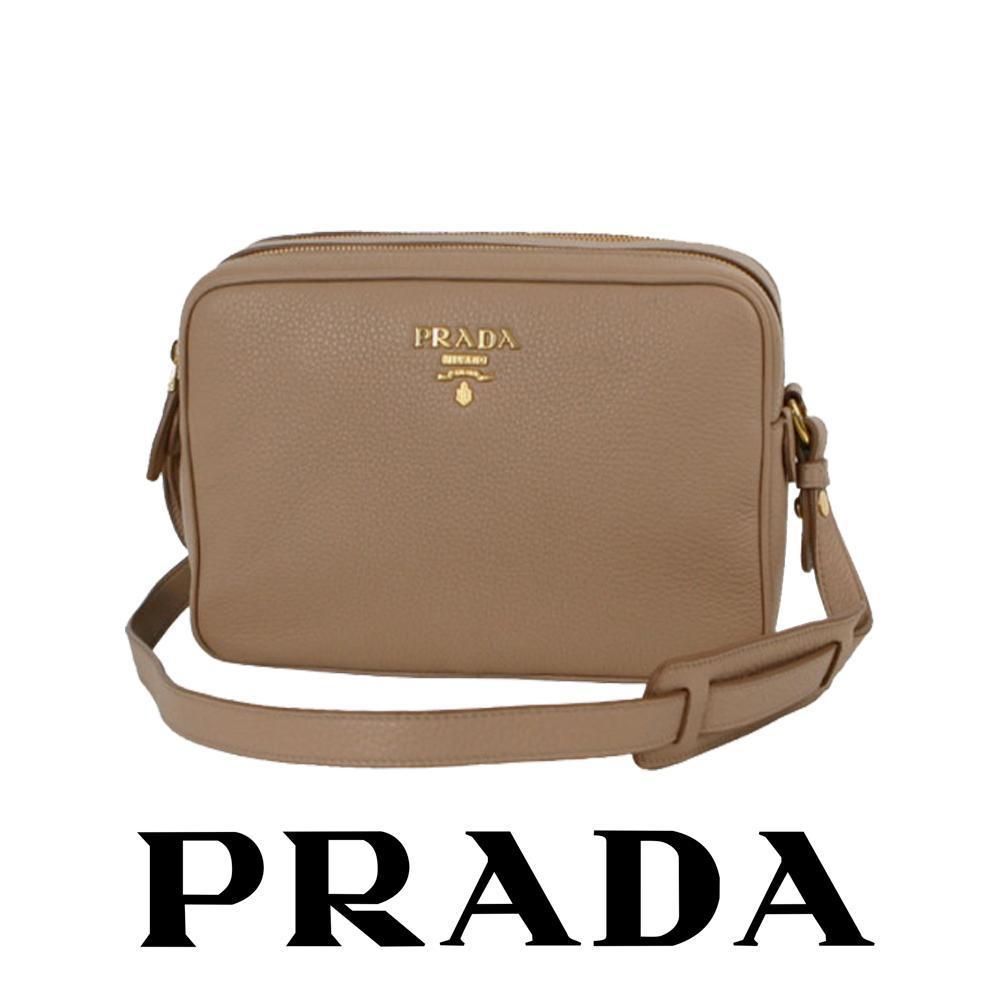 PRADA☆セール！レザーショルダーバック♪ 1BH079 ベージュ (PRADA