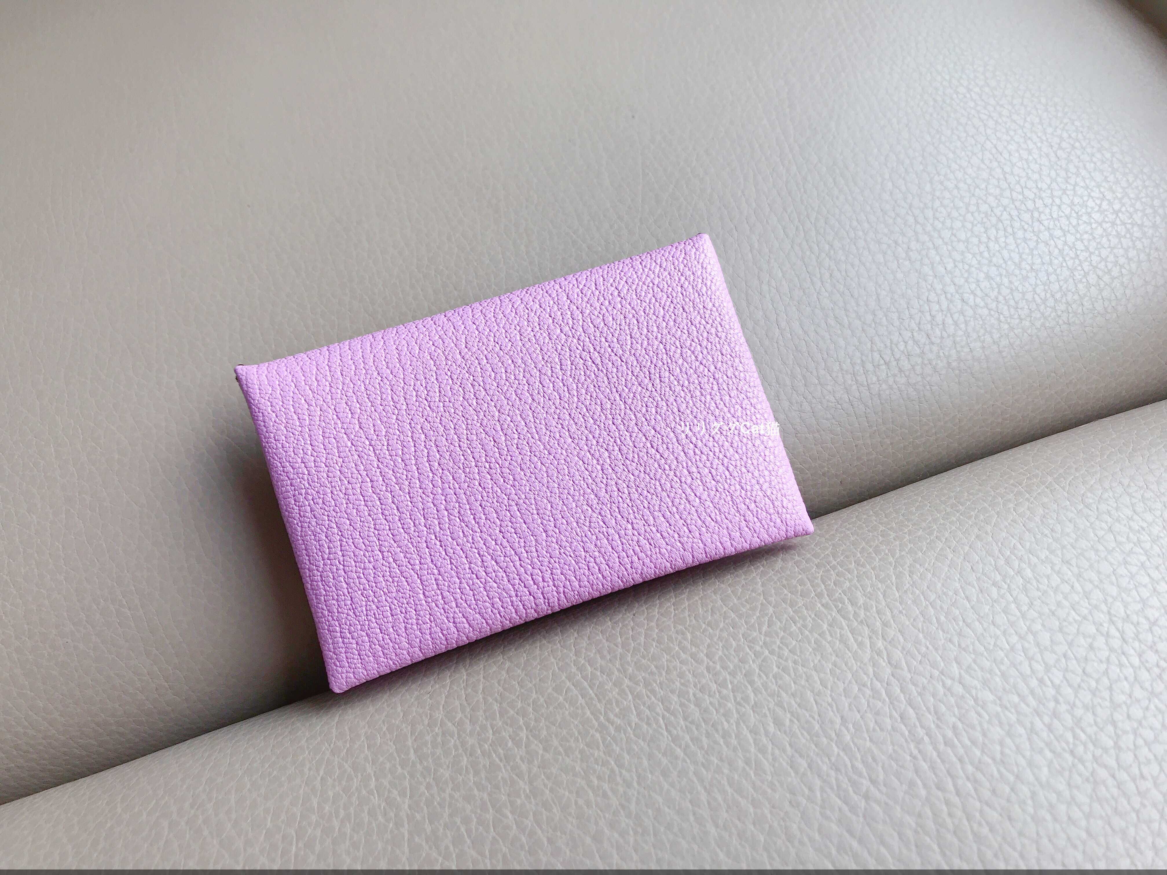 エルメス)モーヴ・シルベストル☆カルヴィ☆カードケース (HERMES