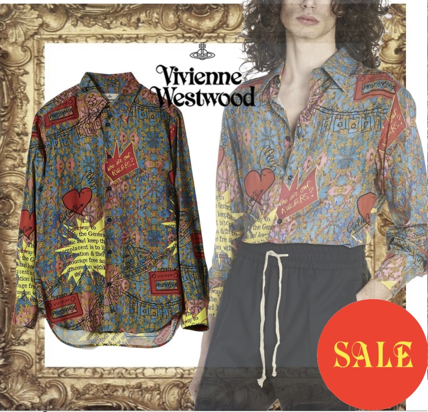 ☆2019春夏新作☆TEA GARDEN 長袖シャツ (Vivienne Westwood/シャツ