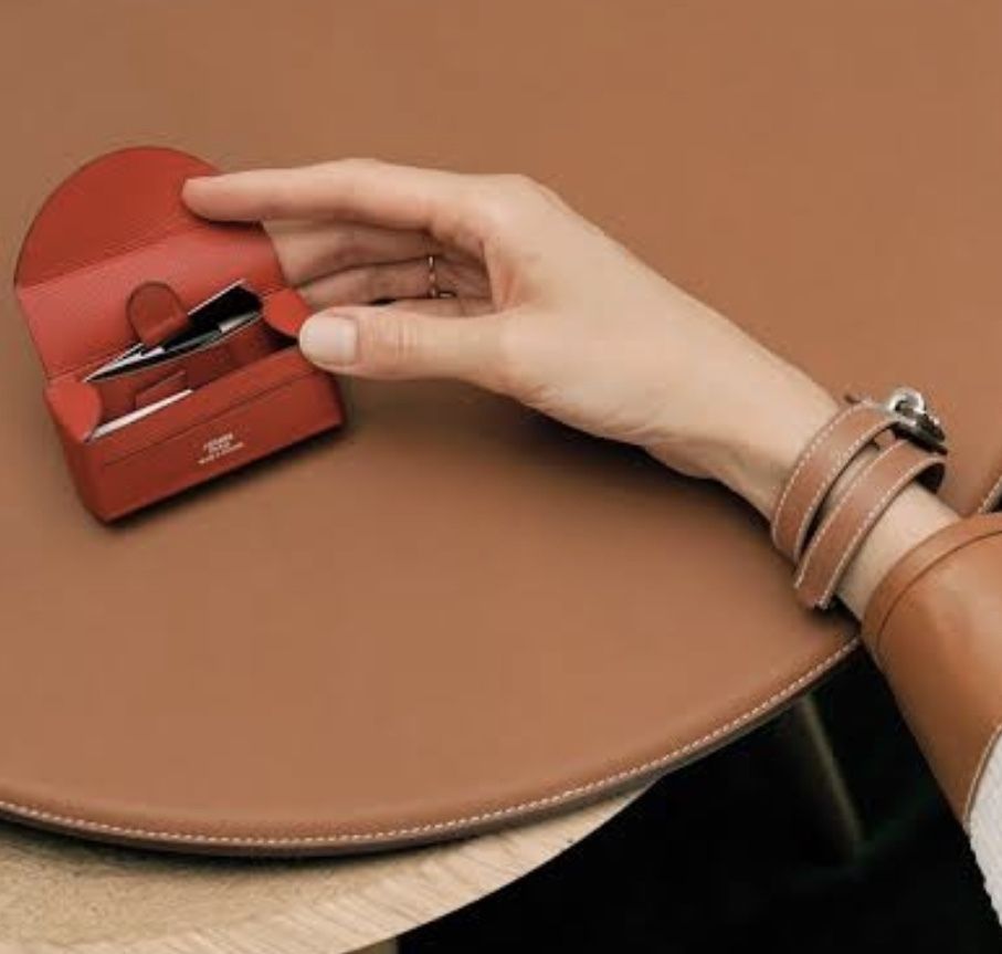 HERMESエルメス レザー製 リップスティックケース「ミロワール