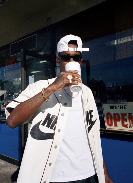 シュプリーム x Nike☆ボックスロゴレザーベースボールシャツ (Supreme