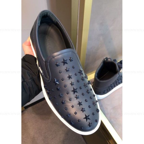 すぐ届く□ジミーチュウ□メンズ ブラック スリッポン (Jimmy Choo/靴