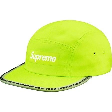 Supreme Worldwide Visor Tape Camp Cap Lime 帽子 キャップ (Supreme