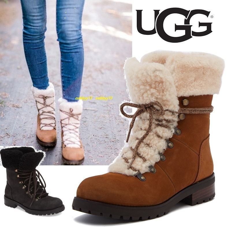 SALE【モコモコボア】アグUGG Fraserコンバットブーツ (UGG/ショート