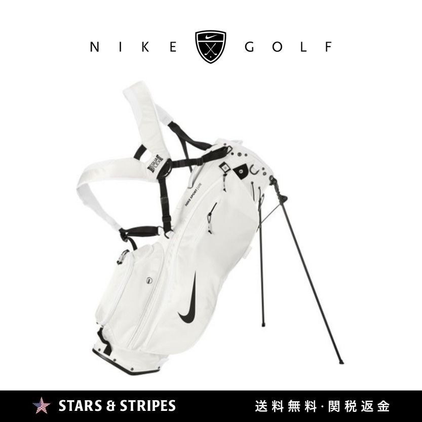 日本未販売 新作 NIKE GOLF Sport Liteスタンドバッグ White (Nike
