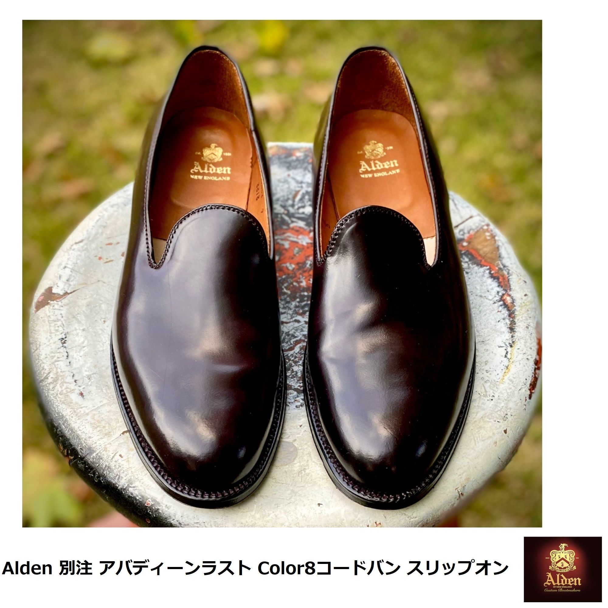 Alden] 別注 アバディーン Color 8 スリップオンローファー (ALDEN