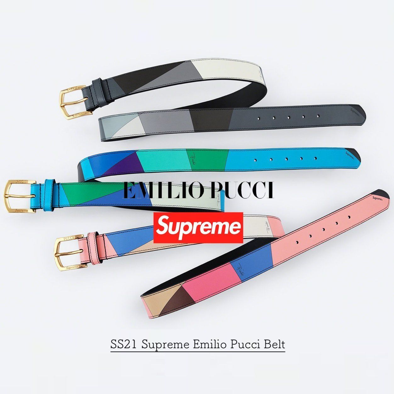 SS21 Supreme Emilio Pucci Belt - エミリオ プッチ ベルト (Supreme