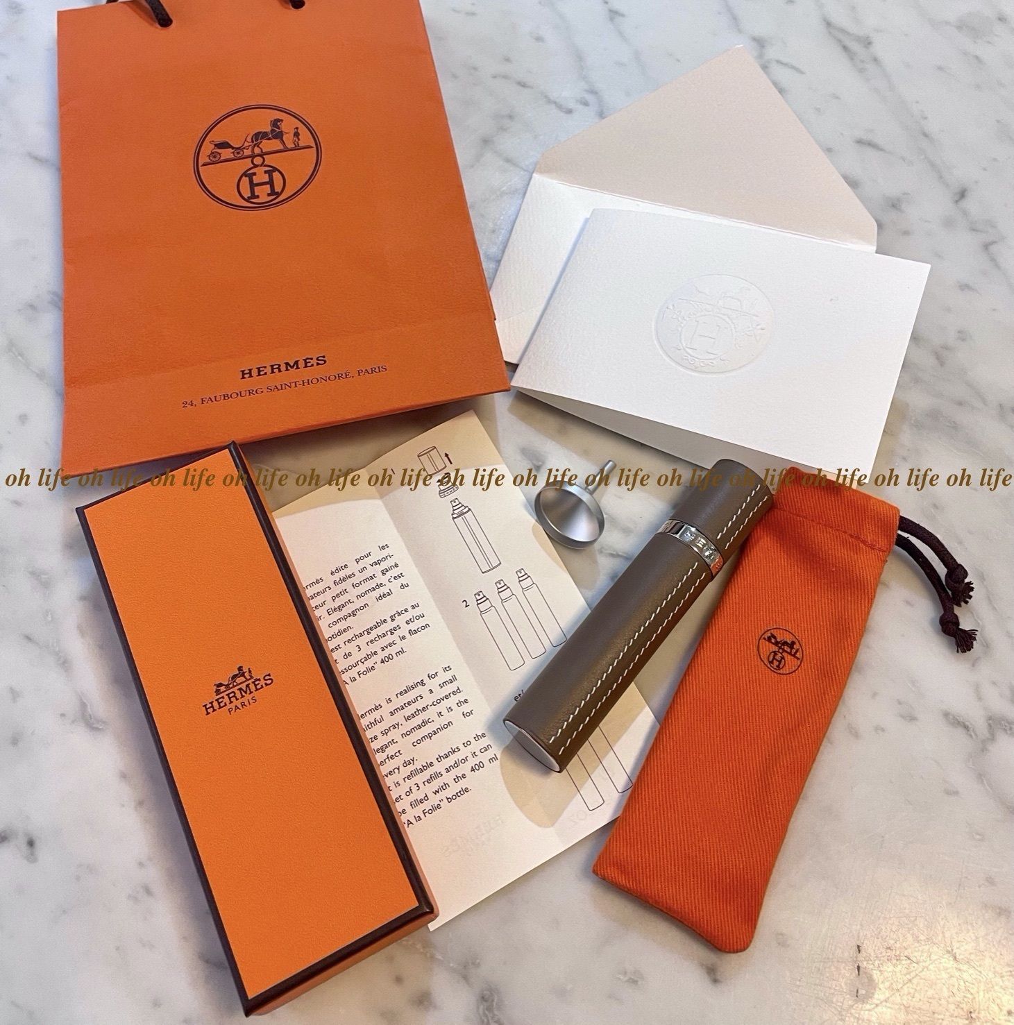 すぐ届く☆HERMES エルメス☆香水用 アトマイザー☆選べる3色 (HERMES