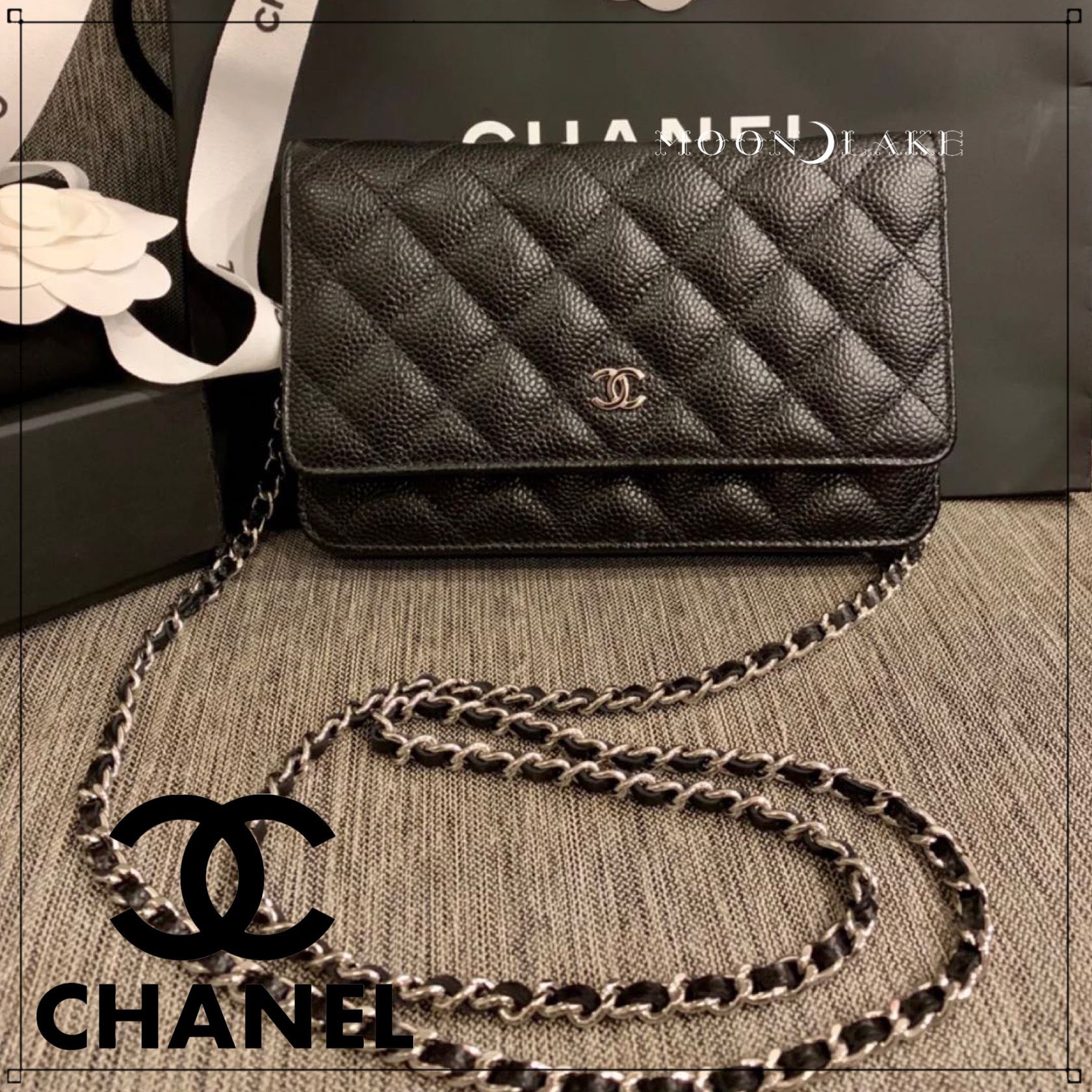 定番人気☆ 》CHANEL WOC ゴールド金具 チェーンウォレット (CHANEL