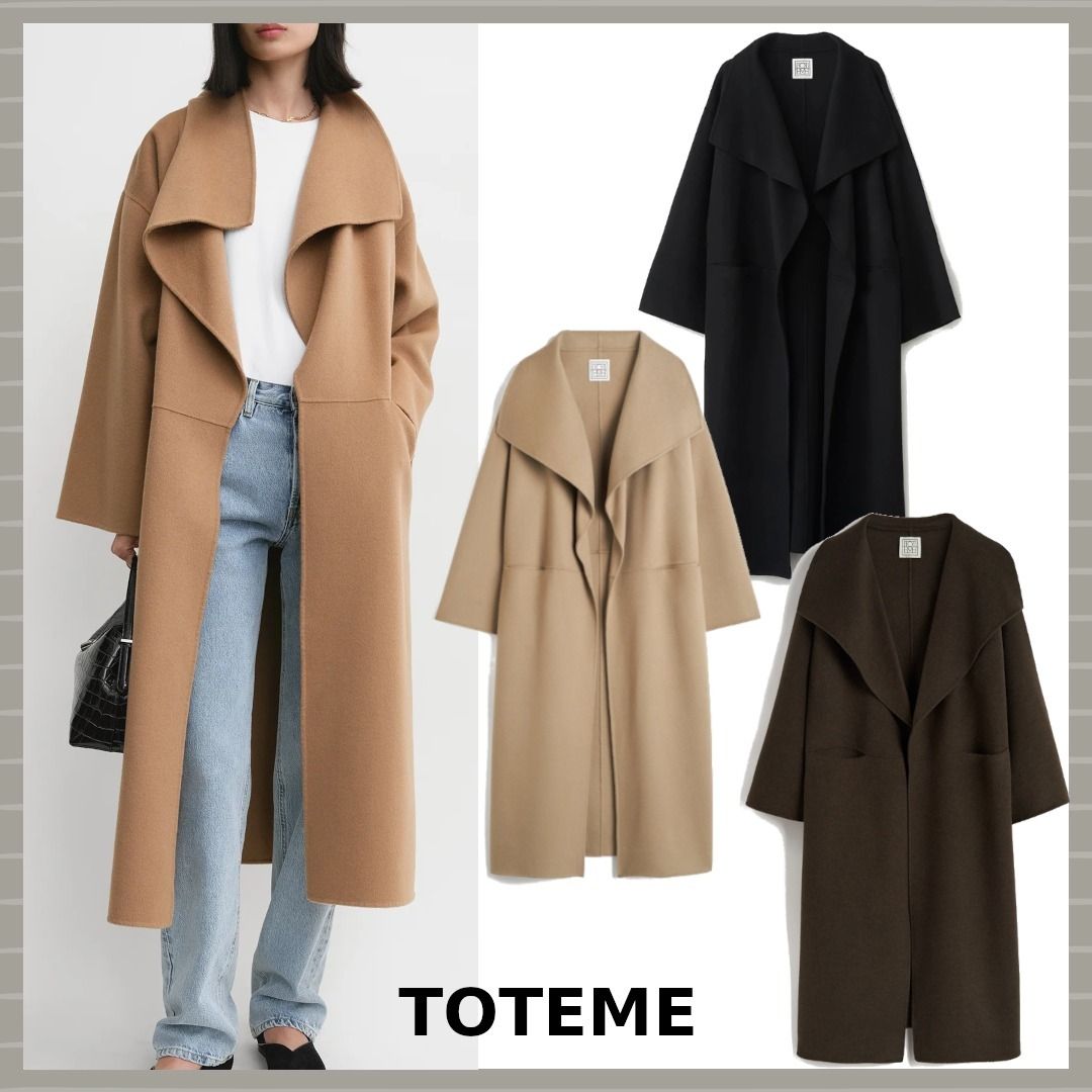 TOTEME】ウール カシミア オーバーサイズ コート/ 各色 (toteme/コート