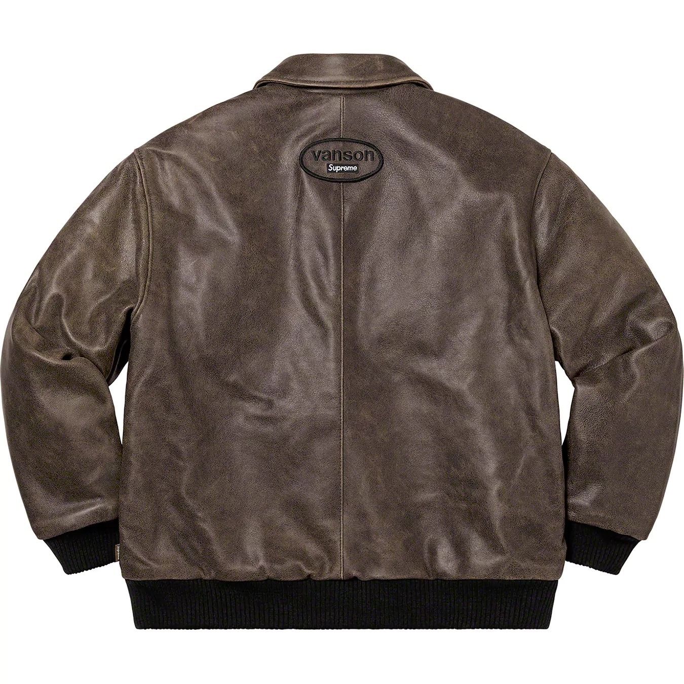 Supreme Vanson Leathers Worn Leather Jacket シュプリーム (Supreme