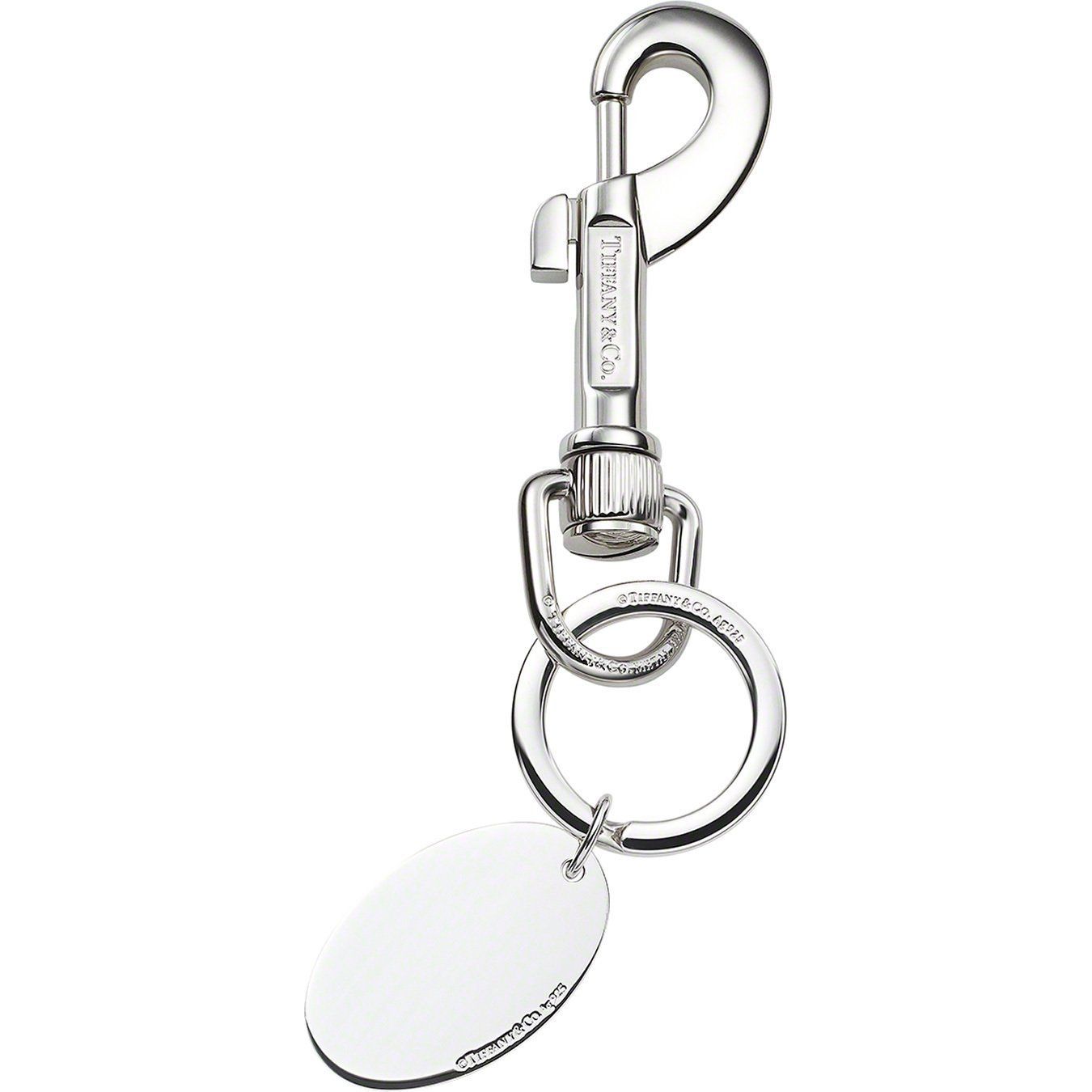 Supreme Tiffany & Co. Oval Tag Keyring ティファニー キー (Supreme