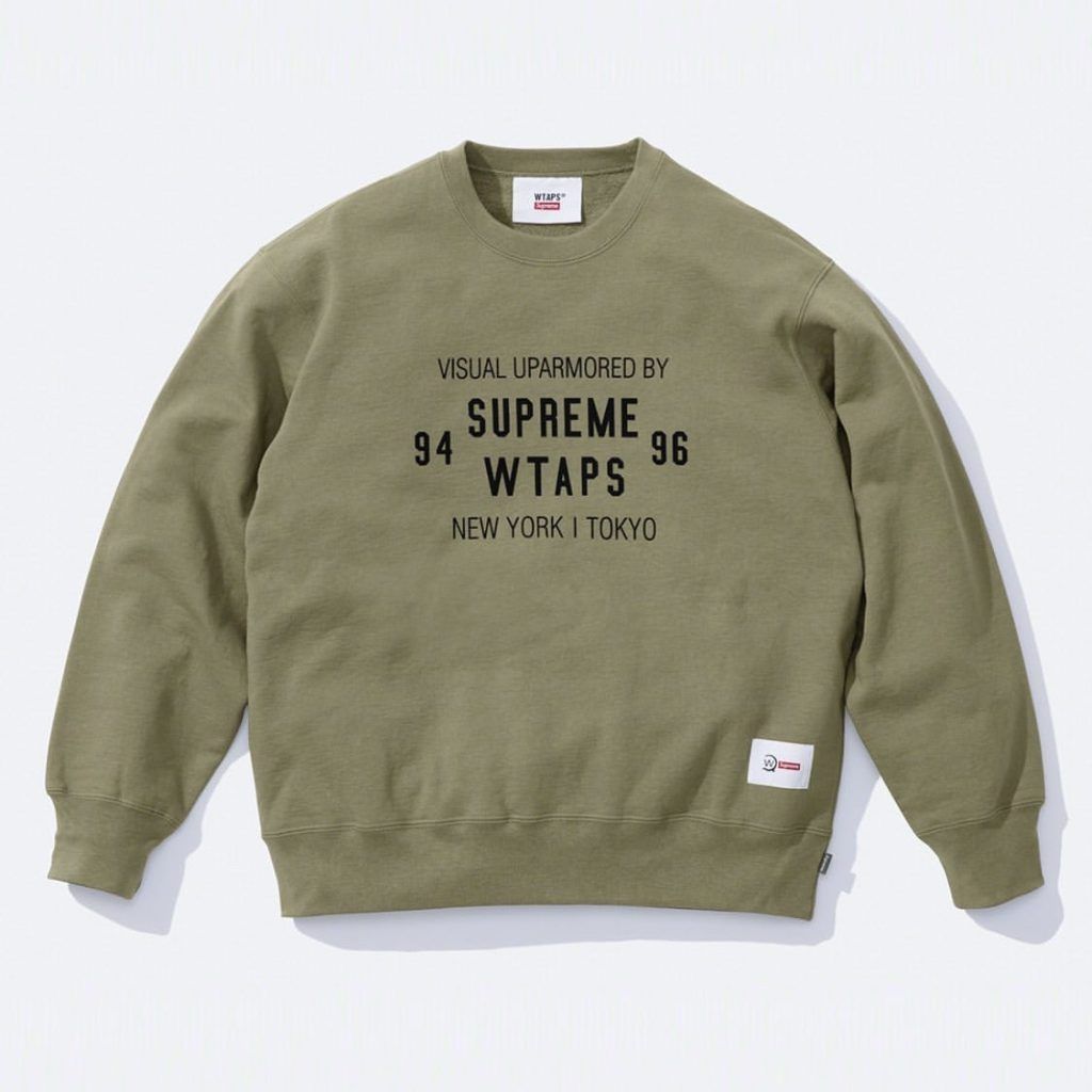 FW21 Supreme WTAPS Crewneck - ダブルタップス クルーネック (Supreme