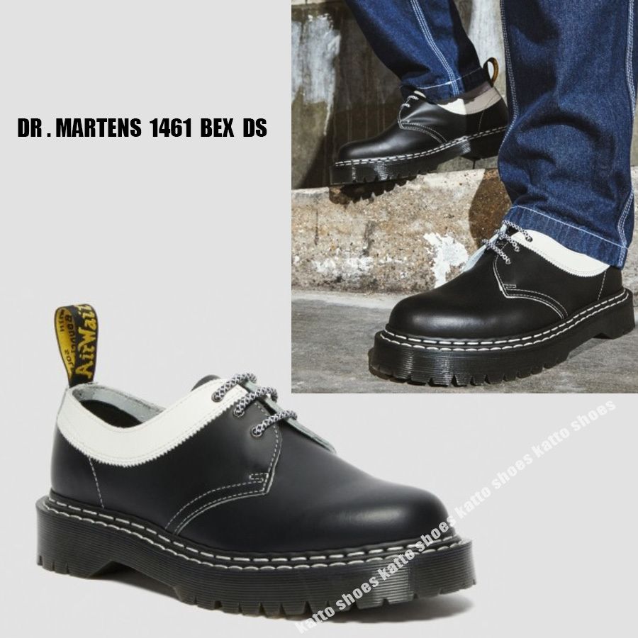 Dr Martens☆1461 BEX DOUBLE STITCH☆3ホール☆厚底☆兼用 (Dr