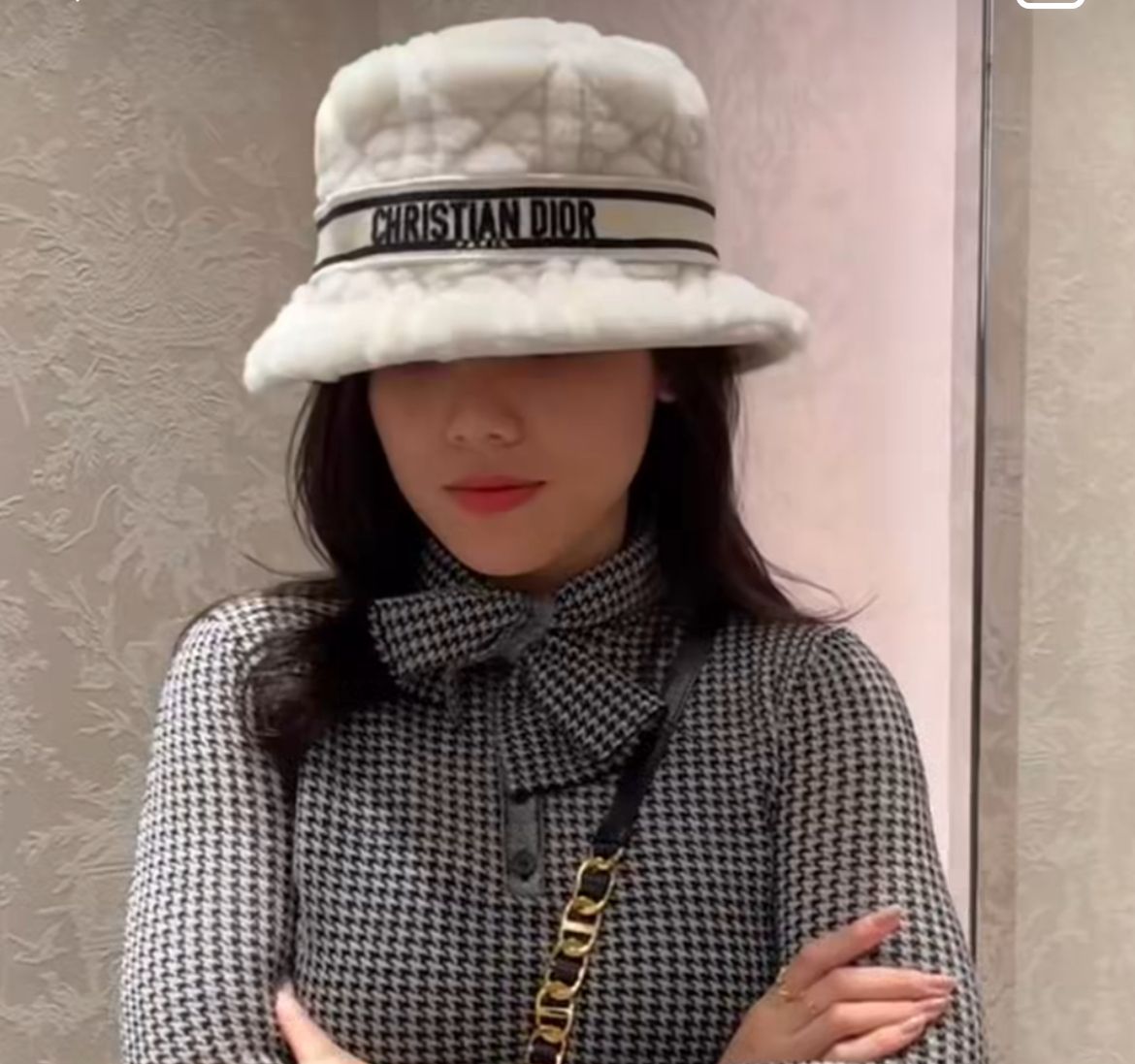 もこもこ♡【Dior】D-BOBBY シアリング ボブハット (Dior/ハット