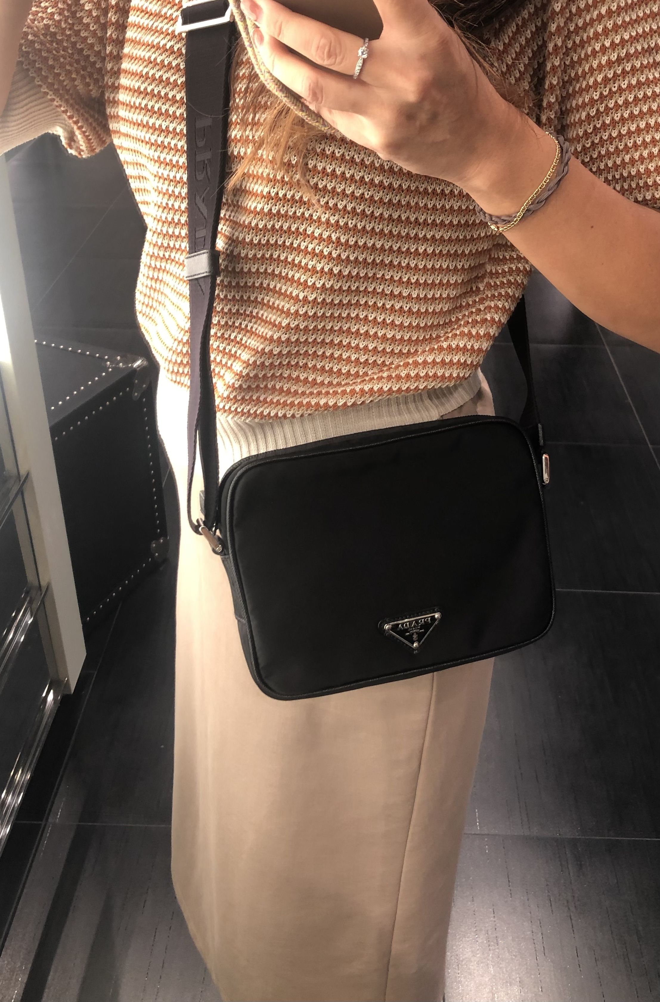 アウトレット】PRADAナイロンショルダーbag*2VH144*ポケット有 (PRADA